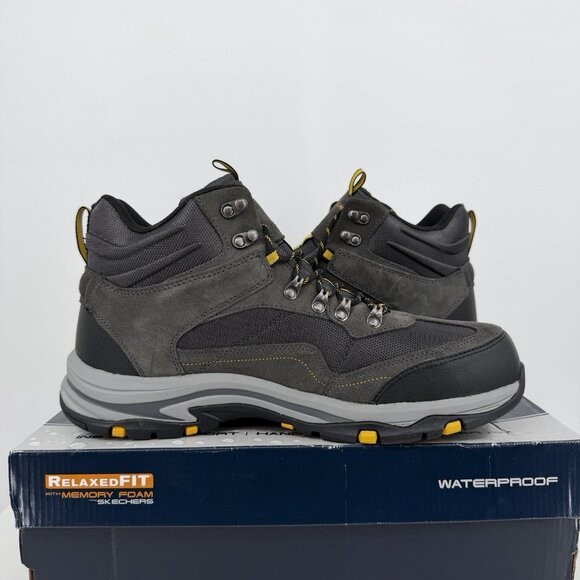 Skechers Men's Trego Pacifico Waterproof Hiking Boots size 13 Relaxed Fit Air-Co - Picture 4 of 11